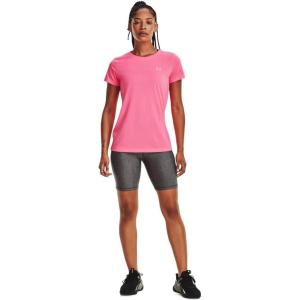 imageUnder Armour Womens Tech ShortSleeve TShirt640 Pink Punk   Metallic Silver