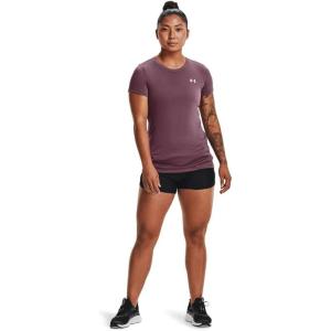 imageUnder Armour Womens Tech ShortSleeve TShirtAsh Plum 554Metallic Silver