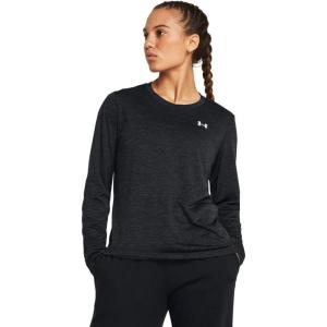 imageUnder Armour Womens Tech Twist Long Sleeve Crew001 Black  Jet Gray  White