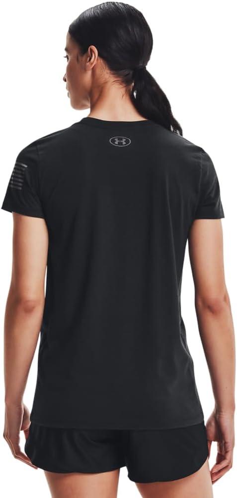 imageUnder Armour Womens New Freedom Logo TShirtBlack 001Graphite