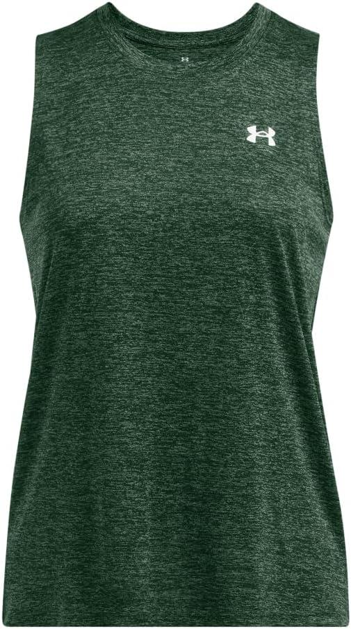 imageUnder Armour Womens Tech Twist Tank Top301 Forest Green   White