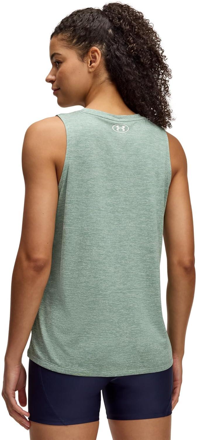 imageUnder Armour Womens Tech Twist Tank Top348 Silica Green   White