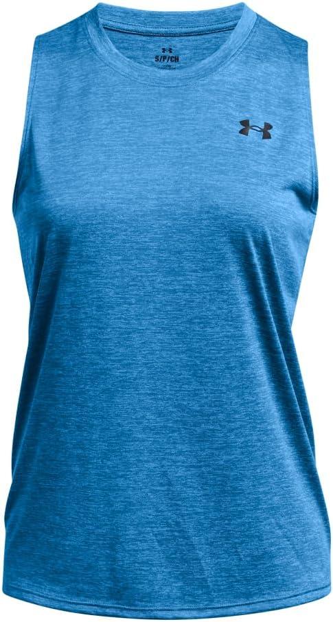 imageUnder Armour Womens Tech Twist Tank Top444 Viral Blue  Brilliant Blue  Black