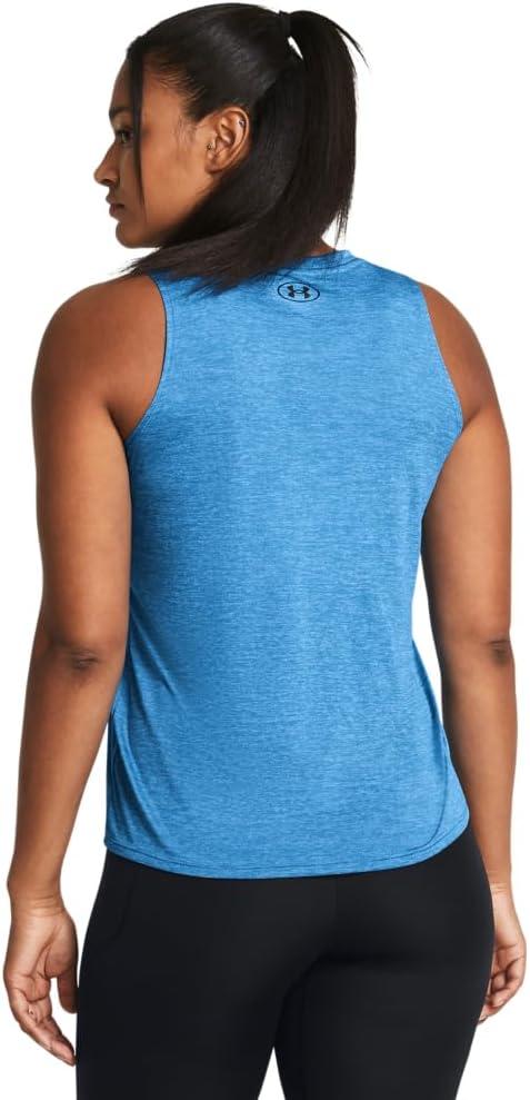imageUnder Armour Womens Tech Twist Tank Top444 Viral Blue  Brilliant Blue  Black