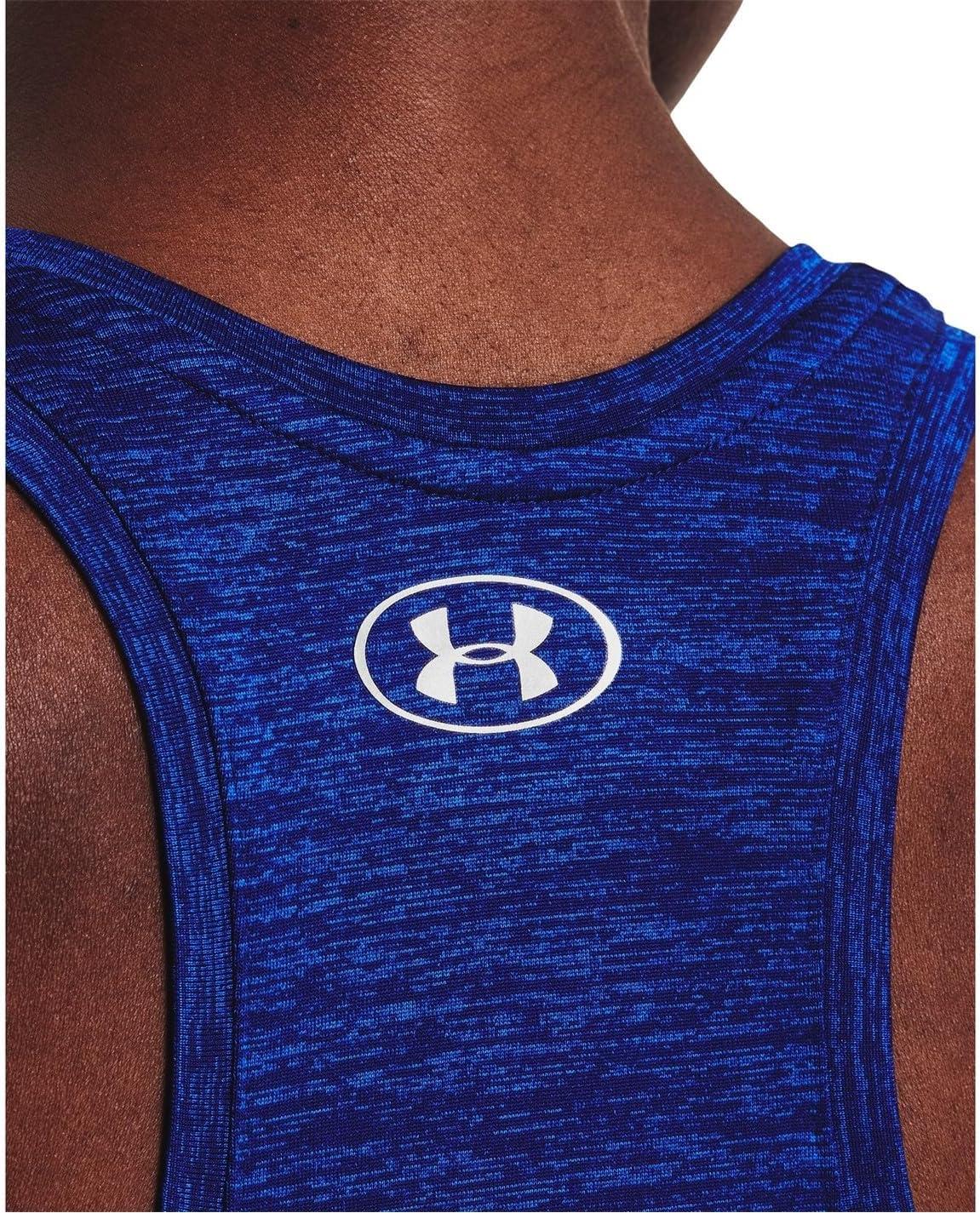 imageUnder Armour Womens Tech Twist Tank Top456 Bauhaus Blue  Versa Blue  Metallic Silver