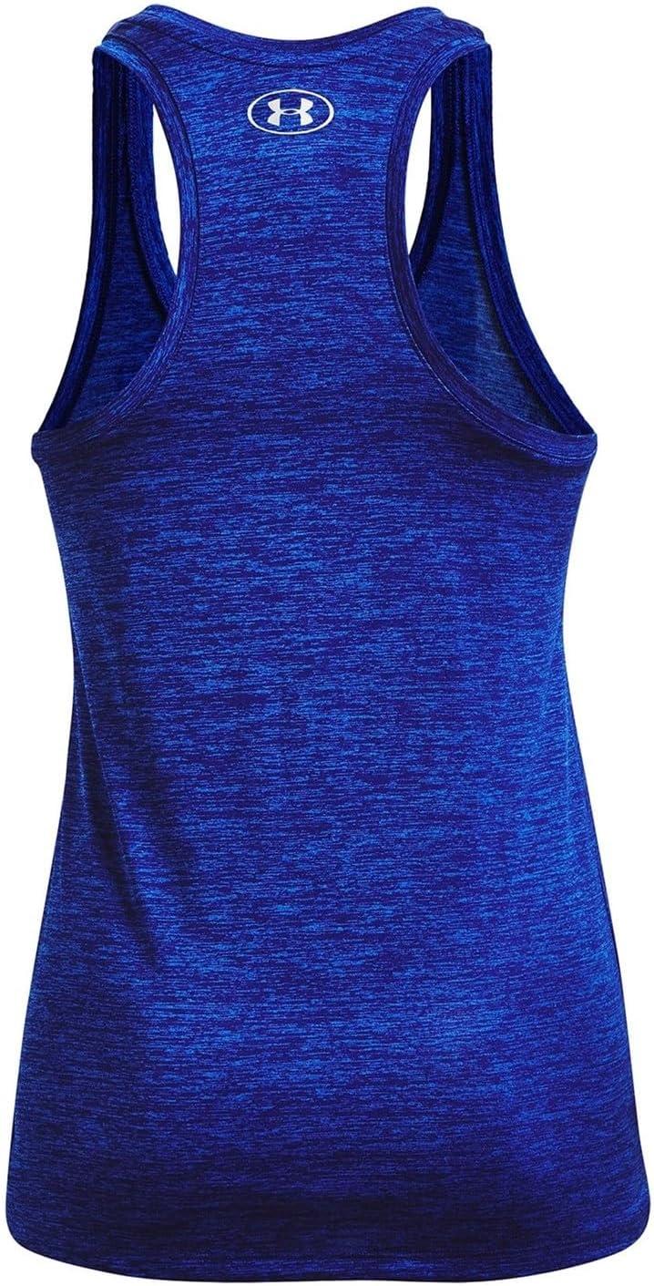 imageUnder Armour Womens Tech Twist Tank Top456 Bauhaus Blue  Versa Blue  Metallic Silver