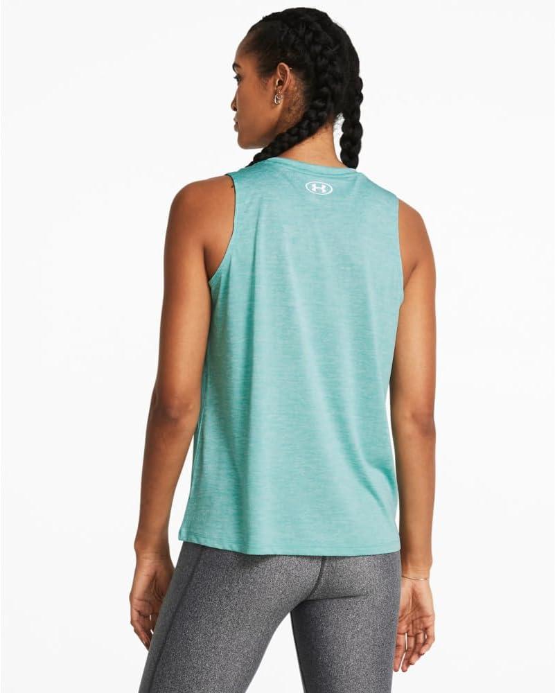 imageUnder Armour Womens Tech Twist Tank Top482 Radial Turquoise  White  White