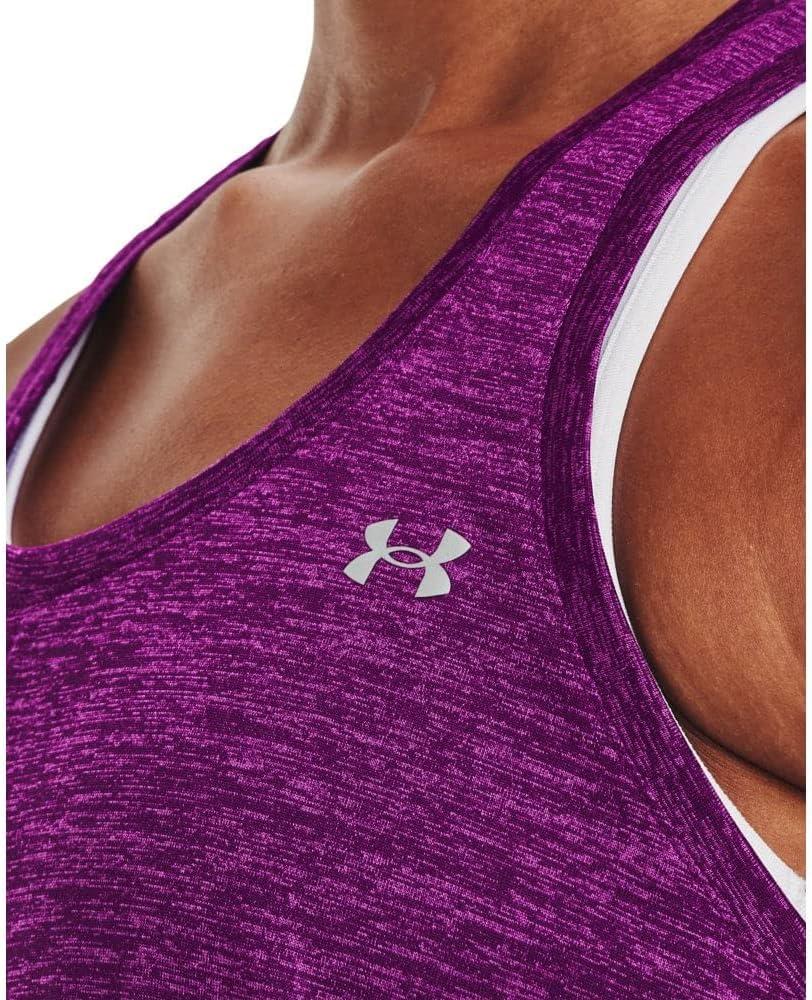 imageUnder Armour Womens Tech Twist Tank Top514 Rivalry  Strobe  Metallic Silver