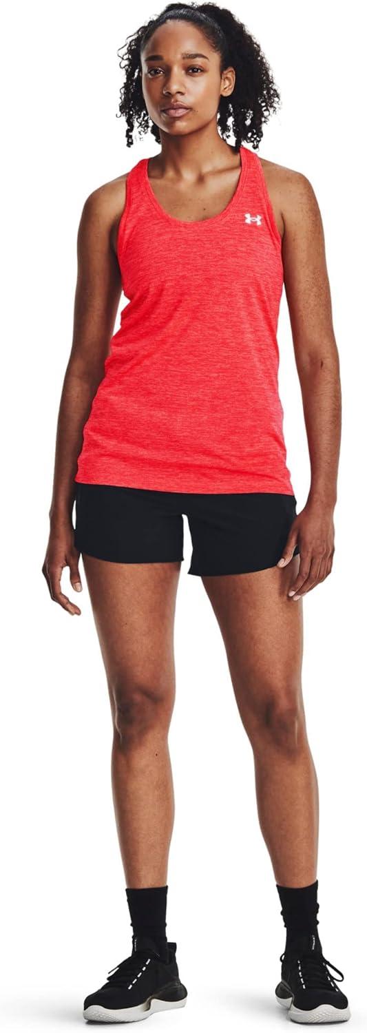 imageUnder Armour Womens Tech Twist Tank Top628 Beta  Pomegranate  Metallic Silver