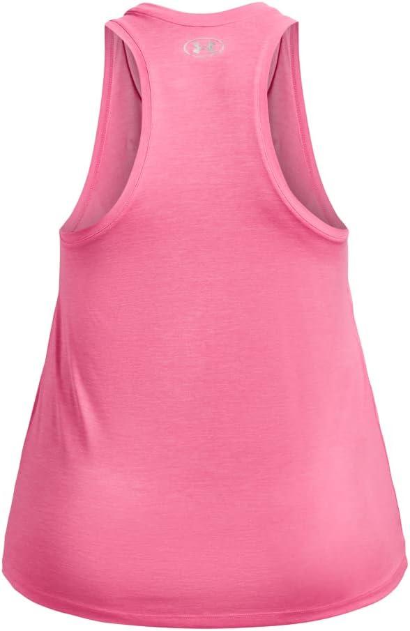 imageUnder Armour Womens Tech Twist Tank Top640 Pink Punk   Metallic Silver