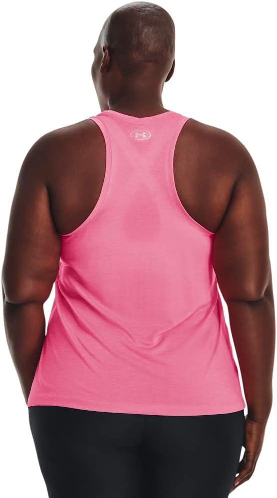 imageUnder Armour Womens Tech Twist Tank Top640 Pink Punk   Metallic Silver