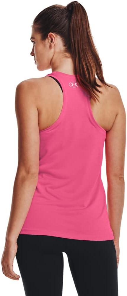 imageUnder Armour Womens Tech Twist Tank Top640 Pink Punk  White  Metallic Silver