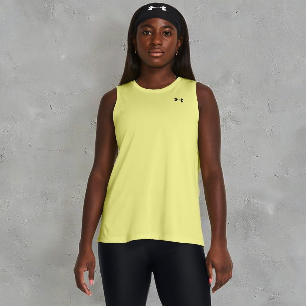 imageUnder Armour Womens Tech Twist Tank Top727 Sonic Yellow  White  Black