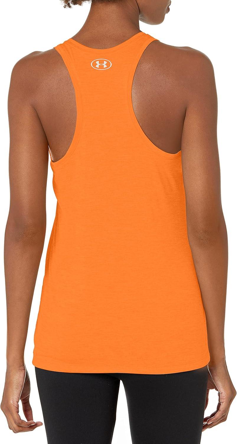 imageUnder Armour Womens Tech Twist Tank TopBlaze Orange 825Metallic Silver