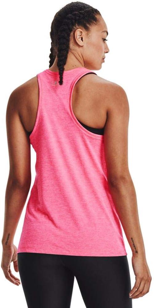imageUnder Armour Womens Tech Twist Tank TopCerise 653Metallic Silver