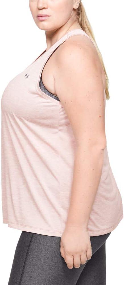 imageUnder Armour Womens Tech Twist Tank TopDash Pink 667Metallic Silver