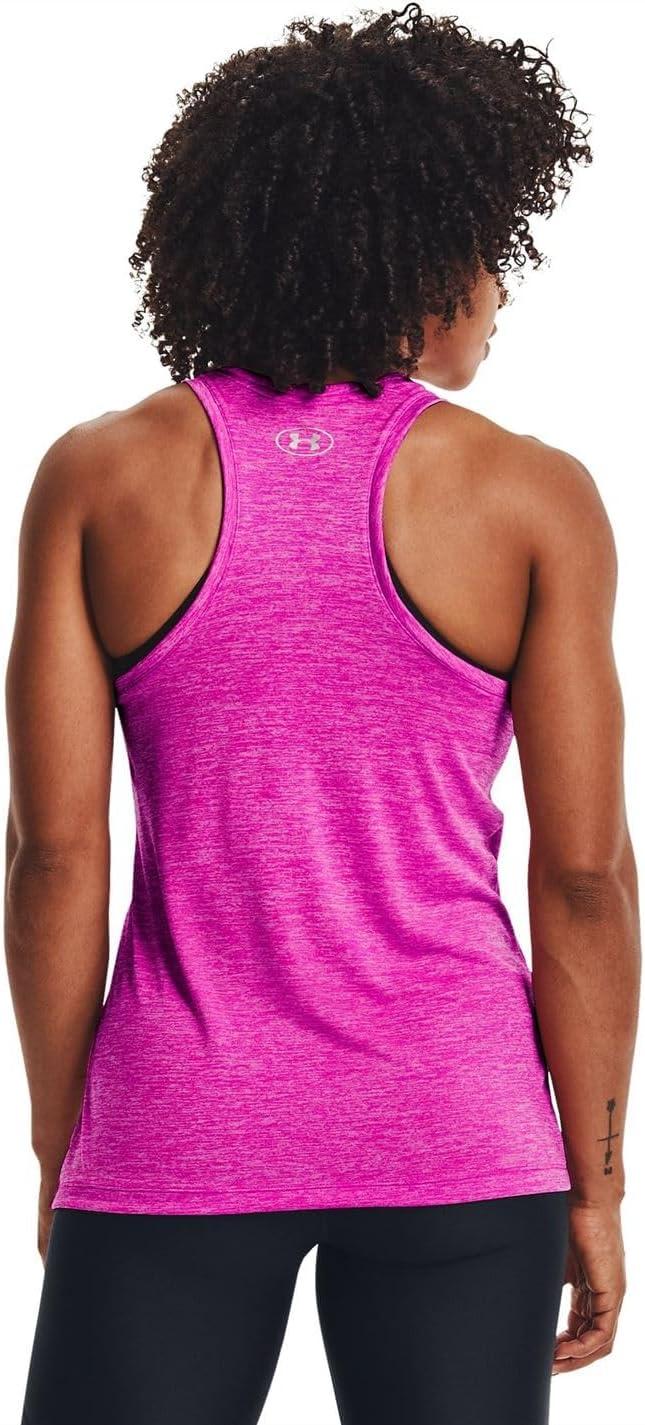 imageUnder Armour Womens Tech Twist Tank TopMeteor Pink 660Metallic Silver