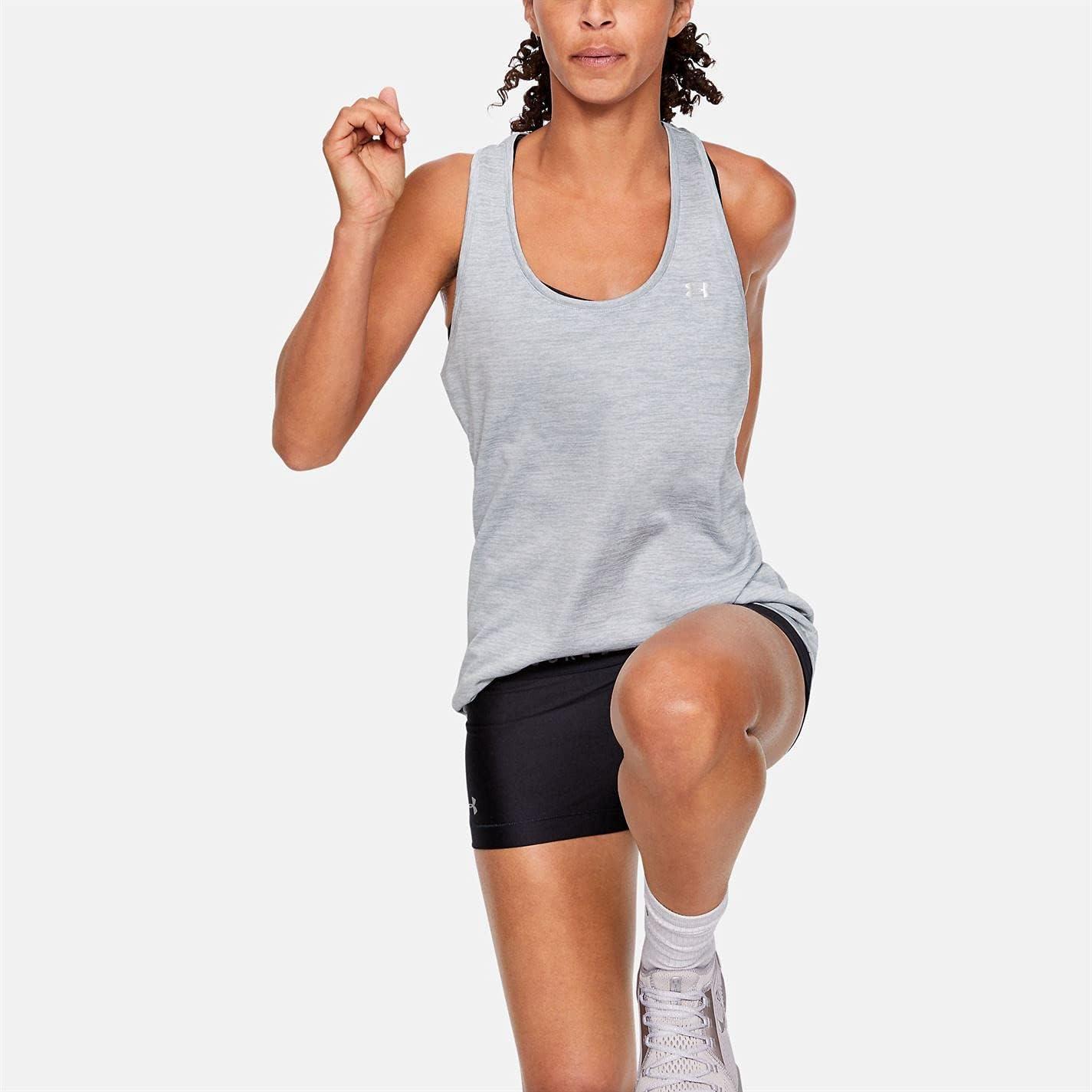 imageUnder Armour Womens Tech Twist Tank TopMod Gray 011Metallic Silver