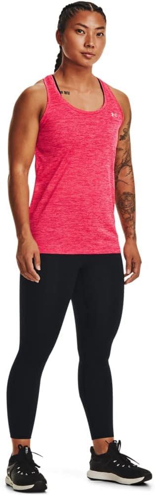 imageUnder Armour Womens Tech Twist Tank TopPenta Pink 975Metallic Silver