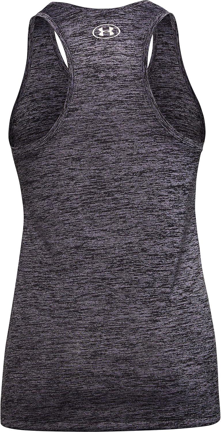 imageUnder Armour Womens Tech Twist Tank TopSlate Purple 585Metallic Silver