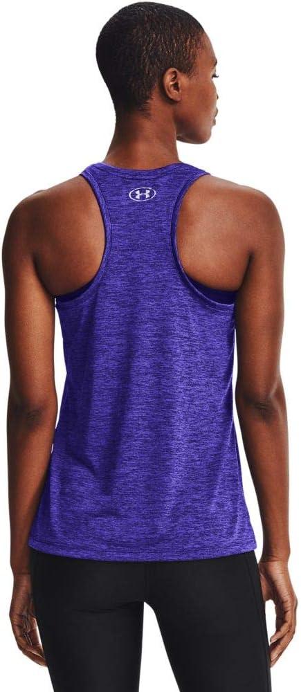 imageUnder Armour Womens Tech Twist Tank TopUltra Indigo 409Metallic Silver