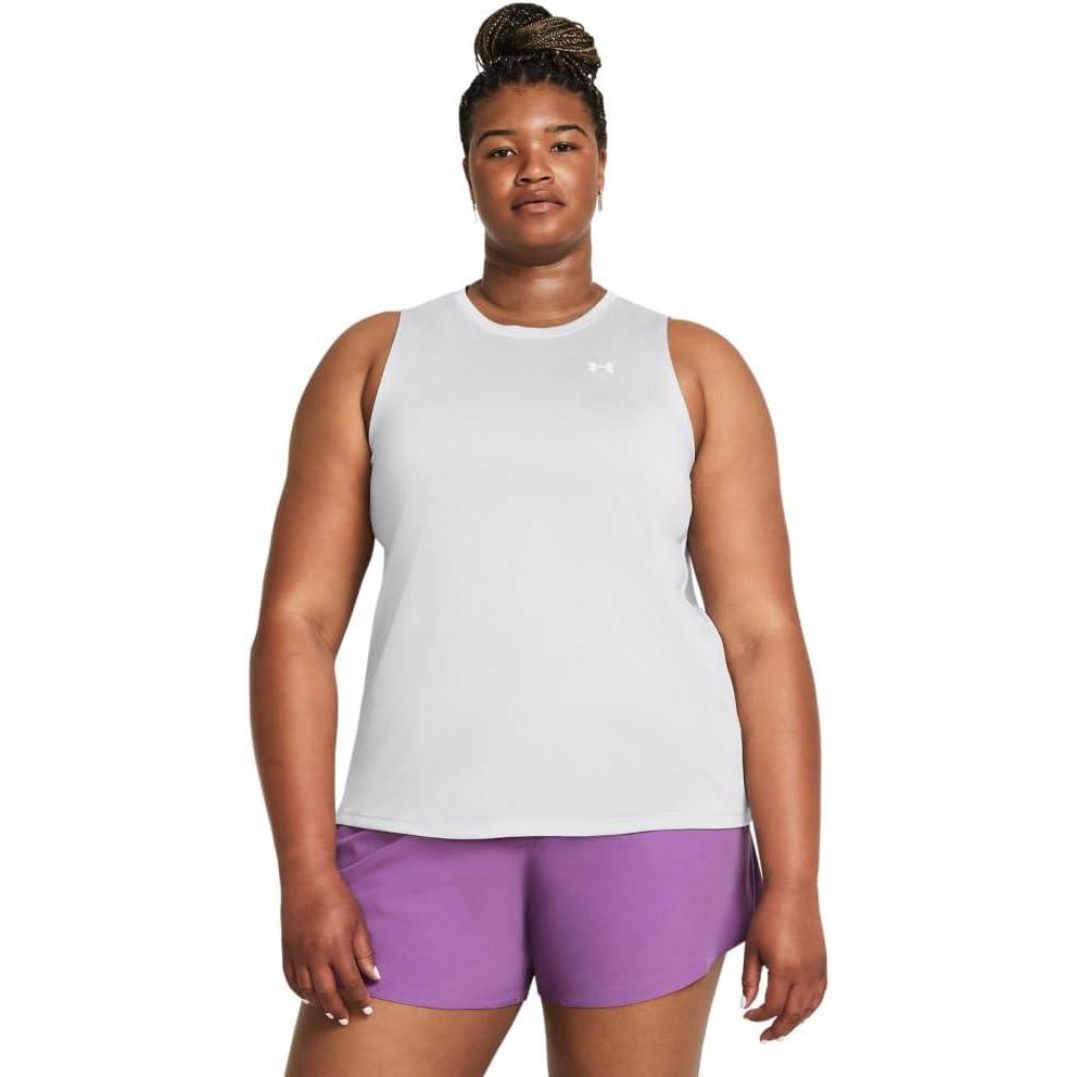 imageUnder Armour Womens Tech Twist Tank Top014 Halo Gray  White  White