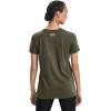 imageUnder Armour Womens New Freedom Logo TShirtMarine Od Green 390Pink Sands