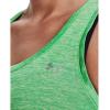 imageUnder Armour Womens Tech Twist Tank Top328 Extreme Green  Phosphor Green  Metallic Silver