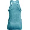 imageUnder Armour Womens Tech Twist Tank Top433 Glacier Blue  White  Metallic Silver
