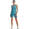 imageUnder Armour Womens Tech Twist Tank Top433 Glacier Blue  White  Metallic Silver