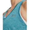 imageUnder Armour Womens Tech Twist Tank Top433 Glacier Blue  White  Metallic Silver