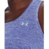 imageUnder Armour Womens Tech Twist Tank Top495 Baja Blue  Nebula Purple  Metallic Silver
