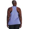 imageUnder Armour Womens Tech Twist Tank Top495 Baja Blue  Nebula Purple  Metallic Silver
