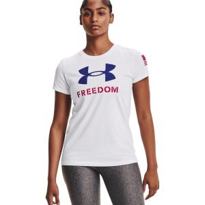 imageUnder Armour Womens New Freedom Logo TShirtWhite 100Royal