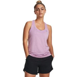 imageUnder Armour Womens Tech Twist Tank Top174 Fresh Orchid  White  Metallic Silver