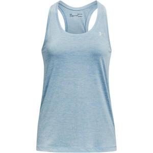 imageUnder Armour Womens Tech Twist Tank Top490 Blizzard  White  Metallic Silver