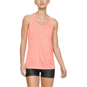 imageUnder Armour Womens Tech Twist Tank TopPeach Plasma 836Metallic Silver