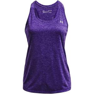 imageUnder Armour Womens Tech Twist Tank TopPurple Zest 754Metallic Silver