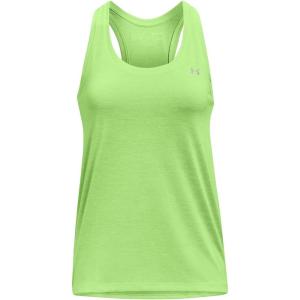 imageUnder Armour Womens Tech Twist Tank TopQuirky Lime 752Metallic Silver