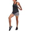 imageUnder Armour Womens HeatGear Armour Mesh Back TankBlack Metallic Silver