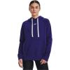 imageUnder Armour Womens Rival Fleece PullOver Hoodie468 Sonar Blue   White