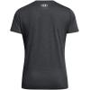 imageUnder Armour Womens Tech Bubble Short Sleeve Crew001 Black  Castlerock  White