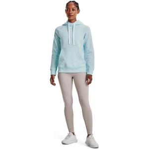 imageUnder Armour Womens Rival Fleece PullOver Hoodie469 Fuse Teal   White