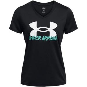 imageUnder Armour Womens Tech Marker Solid Short Sleeve T Shirt001 Black   White