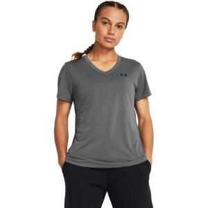 imageUnder Armour Womens Tech Short Sleeve V Neck025 Castlerock   Black