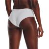 imageUnder Armour Womens 3Pack Pure Stretch No Show Hipster Underwear AllDay Comfort ampamp UltraSoft Fit592 Illusion Green  Halo Gray  Flamingo