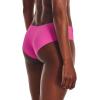 imageUnder Armour Womens 3Pack Pure Stretch No Show Hipster Underwear AllDay Comfort ampamp UltraSoft Fit697 Pink Elixir  Halo Gray  Rebel Pink