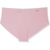 imageUnder Armour Womens 3Pack Pure Stretch No Show Hipster Underwear AllDay Comfort ampamp UltraSoft FitBlack 004Dash Pink