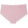 imageUnder Armour Womens 3Pack Pure Stretch No Show Hipster Underwear AllDay Comfort ampamp UltraSoft FitBlack 004Dash Pink