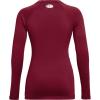 imageUnder Armour Womens Authentics Long Sleeve Crew Neck TShirtCardinal 625Black